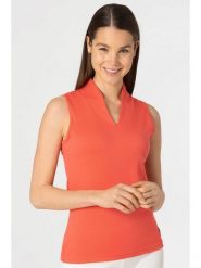 Super.natural Top sportowy w kolorze pomarańczowym rozmiar: XS. Pomarańczowe koszulki sportowe super.natural, z aplikacjami, z materiału, bez ramiączek, outdoorowe. Za 130.99 zł.