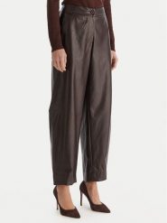 ACCESS FASHION Spodnie z imitacji skóry 54-5132-188 Brązowy Regular Fit. Brązowe sukienki ACCESS FASHION, l, bez wzorów, ze skóry, wizytowe, bez kołnierzyka, bez ramiączek. Za 479.99 zł.