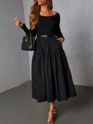 Milan Kiss Sukienka w kolorze czarnym rozmiar: S. Czarne sukienki Milan Kiss, s, bez wzorów, ze skóry, bez kołnierzyka, bez ramiączek, maxi. Za 208.99 zł.