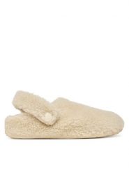 Crocs Kapcie Classic Cozzzy 209386 Biały. Białe obuwie domowe Crocs, bez wzorów, z materiału, bez zapięcia. Za 229.99 zł.