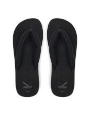 Calvin Klein Jeans Japonki Beach Sandal Flatform Ttxr Satin YW0YW01723 Czarny. Czarne klapki Calvin Klein Jeans, bez wzorów, z jeansu, bez obcasa. Za 129.99 zł.