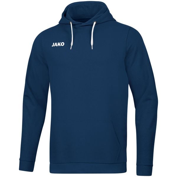 Bluza z kapturem Jako Base. Niebieskie bluzy JAKO, s, bez wzorów, z bawełny, z kapturem. Za 319.00 zł.