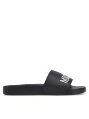 LOVE MOSCHINO Klapki JA28052G1MI14000 Czarny. Czarne klapki Love Moschino, bez wzorów, z tworzywa sztucznego, bez obcasa. Za 299.99 zł.