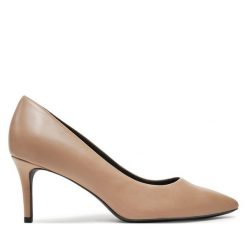 Szpilki Tamaris. Szare szpilki Tamaris, bez wzorów, bez obcasa, na szpilce, bez zapięcia. Za 369.99 zł.