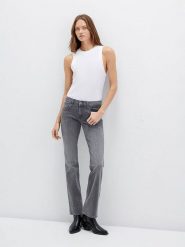 MAVI Dżinsy "Bella" - Slim fit - w kolorze szarym rozmiar: W27/L30. Szare jeansy Mavi, l, bez wzorów. Za 123.45 zł.