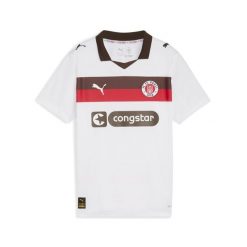 Młodzieżowa koszulka wyjazdowa FC St. Pauli 25/26 PUMA White Espresso Brown. Biała bluzki Puma, m, bez wzorów, młodzieżowe, bez kołnierzyka, bez ramiączek. Za 329.00 zł.