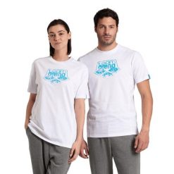 Koszulka Arena T-Shirt Logo Cotton. Białe koszulki sportowe Arena, bez wzorów, z bawełny, bez ramiączek. Za 119.99 zł.