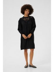 CULTURE Sukienka w kolorze czarnym rozmiar: XL. Czarne sukienki Culture, na co dzień, xl, bez wzorów, z koronki, bez kołnierzyka, bez ramiączek, midi, proste. Za 152.99 zł.