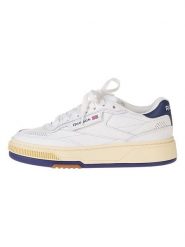 Reebok Skórzane sneakersy "Club C Vintage" w kolorze biało-granatowym rozmiar: 44. Białe trampki Reebok, bez wzorów, bez zapięcia. Za 358.00 zł.