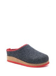 Comfortfusse Wełniane kapcie w kolorze antracytowym rozmiar: 39. Czarne obuwie domowe Comfortfüße, bez wzorów, z materiału, bez zapięcia. Za 260.99 zł.