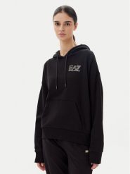 EA7 Emporio Armani Bluza 7W000101 AF12473 MC004 Czarny Loose Fit. Czarne bluzy EA7 Emporio Armani, m, bez wzorów, z bawełny, bez kaptura. Za 339.99 zł.