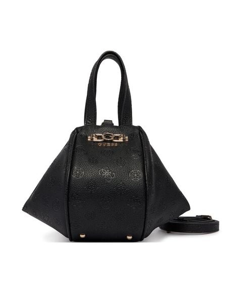 Guess Torebka Anise Mini HWPD99 16770 Czarny. Czarne torebki klasyczne Guess, z aplikacjami, ze skóry, bez dodatków. Za 349.99 zł.