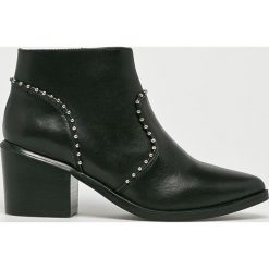 Steve Madden - Botki Bold. Czarne botki Steve Madden, bez wzorów, z materiału, bez obcasa, bez zapięcia. W wyprzedaży za 499.90 zł.