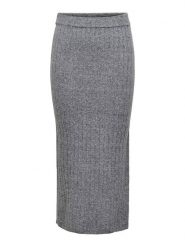 ONLY Spódnica w kolorze szarym rozmiar: XL. Szare spódnice Only, xl, bez wzorów, prążkowane, midi. Za 97.05 zł.