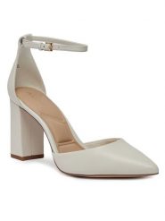 Aldo Półbuty Faith 13706568 Biały. Białe czółenka Aldo, bez wzorów, ze skóry, bez obcasa, na obcasie, bez zapięcia. Za 469.99 zł.