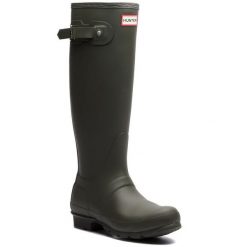 Kalosze Hunter. Zielone kalosze Hunter, bez wzorów. Za 369.99 zł.