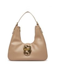 Just Cavalli Torebka Iconic Snakes 81RA4BA4 ZSA89 Beżowy ciemny. Brązowe torebki klasyczne Just Cavalli, bez wzorów, ze skóry, bez dodatków. Za 794.99 zł.