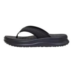 HeyDude Damskie Japonki Tide Flip. Czarne klapki Hey Dude, bez wzorów, z materiału, bez obcasa. Za 219.00 zł.