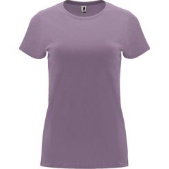 Damska Koszulka Z Krótkim Rękawem Capri. Fioletowe bluzki ROLY, s, bez wzorów, sportowe, bez kołnierzyka, bez ramiączek. Za 31.99 zł.