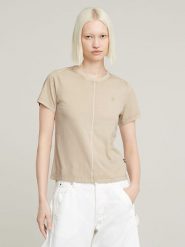 G-Star Koszulka w kolorze beżowym rozmiar: S. Brązowe bluzki G-Star, s, bez wzorów, z bawełny, retro, bez kołnierzyka, bez ramiączek. Za 74.28 zł.