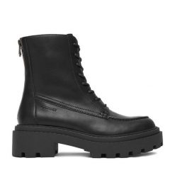 Trzewiki G-Star Raw. Czarne botki G-Star Raw, bez wzorów, bez obcasa, na płaskiej podeszwie, bez zapięcia. Za 399.99 zł.