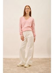 Just Cashmere Kaszmirowy sweter "Nora" w kolorze jasnoróżowym rozmiar: L. Różowe swetry Just Cashmere, l, bez wzorów, z kaszmiru, bez ramiączek. Za 382.99 zł.