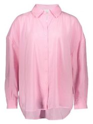 ONLY Carmakoma Bluzka w kolorze jasnoróżowym rozmiar: 46. Różowe bluzki Only Carmakoma, bez wzorów, bez kołnierzyka, bez ramiączek. Za 130.99 zł.