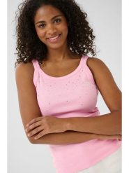 Kaffe Top w kolorze jasnoróżowym rozmiar: XL. Różowe topy Kaffe, xl, bez wzorów, bez kołnierzyka, bez ramiączek. Za 56.99 zł.