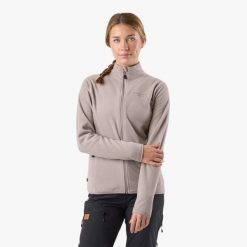 Bluza polarowa Turystyka Damska Swedemount Stryn Fleece W. Brązowe bluzy SWEDEMOUNT, l, bez wzorów, z materiału, bez kaptura. Za 152.99 zł.