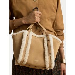 Torebka LAUREN RALPH LAUREN. Brązowe torebki klasyczne Lauren Ralph Lauren, bez wzorów, bez dodatków. Za 1,599.00 zł.