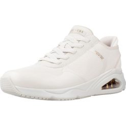 Kapcie SKECHERS TRES AIR UNO Beżowy. Brązowe obuwie domowe Skechers, bez wzorów, z syntetyku, bez zapięcia. Za 403.99 zł.