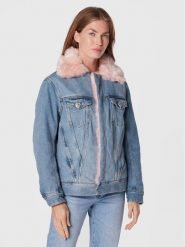 Liu Jo Kurtka jeansowa UF2089 D4751 Niebieski Regular Fit. Niebieskie kurtki Liu Jo, bez wzorów, z bawełny, bez kaptura. Za 679.99 zł.
