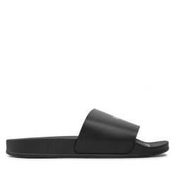 Klapki Off-White. Czarne klapki OFF-WHITE, bez wzorów, bez obcasa. Za 609.99 zł.