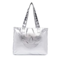 Torebka adidas. Szare shopper Adidas, bez wzorów, bez dodatków. Za 239.99 zł.