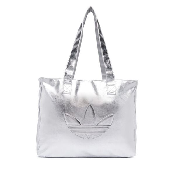 Torebka adidas. Szare shopper Adidas, bez wzorów, bez dodatków. Za 239.99 zł.