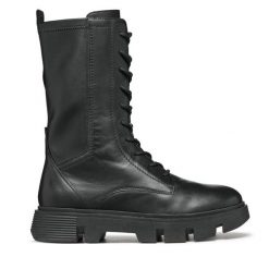 Trapery Geox. Czarne trapery i śniegowce Geox. Za 749.99 zł.