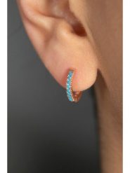 Lodie Silver Srebrne kolczyki-kreole z cyrkoniami rozmiar: onesize. Szare kolczyki Lodie Silver, z cyrkonią, srebrne. Za 72.45 zł.