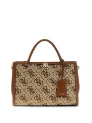 Guess Torebka 182664 Brązowy. Brązowe listonoszki Guess, z aplikacjami, bez dodatków. Za 674.99 zł.