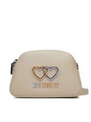 LOVE MOSCHINO Torebka JC4077PP1LL1011A Beżowy. Brązowe listonoszki Love Moschino, bez wzorów, ze skóry, bez dodatków. Za 589.99 zł.