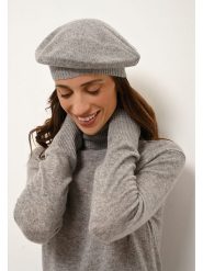 Just Cashmere Kaszmirowa czapka "Paris" w kolorze szarym rozmiar: onesize. Szare czapki Just Cashmere, bez wzorów, z kaszmiru. Za 149.66 zł.