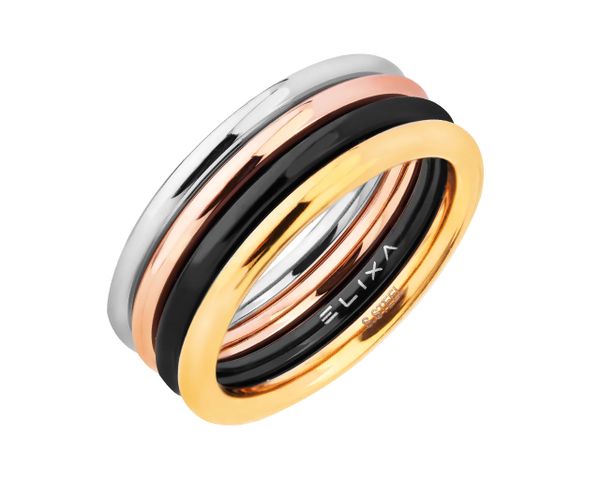 Pierścionek ze stali szlachetnej. Pierścionki Elixa, ze stali. Za 149.00 zł.