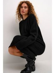 CULTURE Sukienka w kolorze czarnym rozmiar: M/L. Czarne sukienki Culture, na co dzień, l, bez wzorów, prążkowane, bez kołnierzyka, bez ramiączek, midi, proste. Za 127.65 zł.