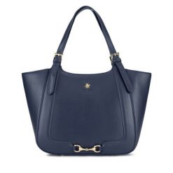Torebka Beverly Hills Polo Club. Niebieskie torebki klasyczne Beverly Hills Polo Club, bez wzorów, bez dodatków. Za 174.99 zł.