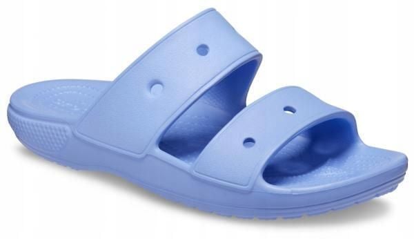 Klapki Dla Dorosłych Crocs Classic. Fioletowe klapki Crocs, bez wzorów, z materiału, bez obcasa. Za 118.99 zł.