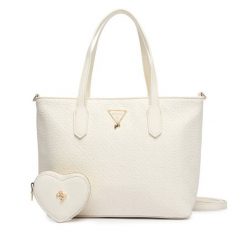 Torebka Guess. Białe torebki klasyczne Guess, z aplikacjami, bez dodatków. Za 324.99 zł.