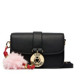 Torebka LOVE MOSCHINO. Czarne listonoszki Love Moschino, bez wzorów, bez dodatków. Za 949.99 zł.
