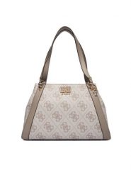 Guess Torebka Karnilla HWOS99 01220 Beżowy. Brązowe torebki klasyczne Guess, z aplikacjami, ze skóry, bez dodatków. Za 719.99 zł.