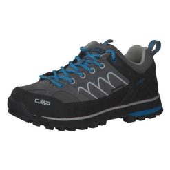 Damskie buty trekkingowe górskie ze skóry zamszowej VIBRAM CMP MOON LOW. Niebieskie trekkingi CMP, ze skóry. Za 458.20 zł.