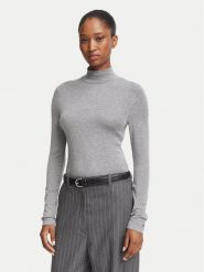 Tommy Hilfiger Golf WW0WW52361 Szary Slim Fit. Szare golfy TOMMY HILFIGER, xs, bez wzorów, z lyocellu, bez ramiączek. Za 369.99 zł.