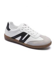 Viagiulia Sneakersy w kolorze biało-czarno-szarym rozmiar: 39. Białe trampki Viagiulia, bez wzorów, bez zapięcia. Za 96.60 zł.